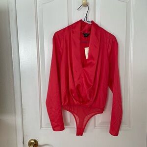 Nwt Marciano Vibrant Red/ Coral Bodysuit size 2